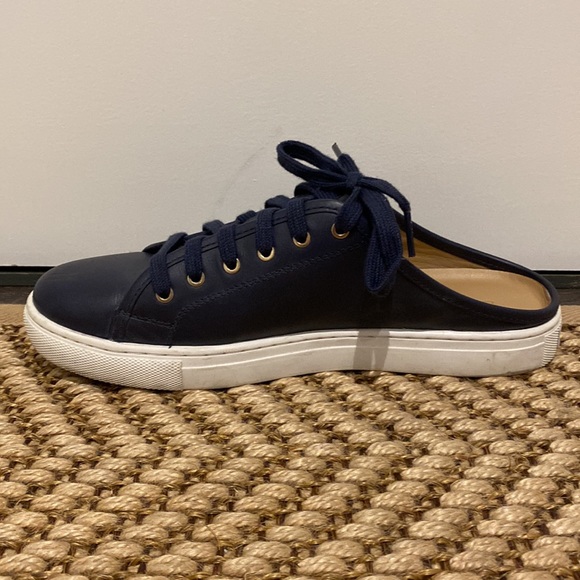 Club Monaco Navy Blue Slip On Shoes - Picture 3 of 4